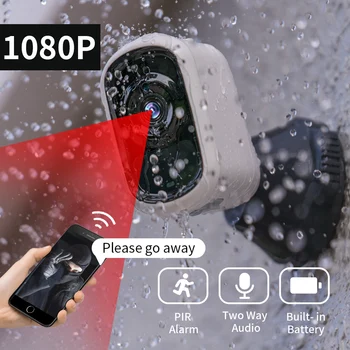 

SDETER 1080P Rechargeable Battery Camera IP Wifi Camera Outdoor Indoor Weatherproof CCTV Security Camera Night Vision Audio P2P