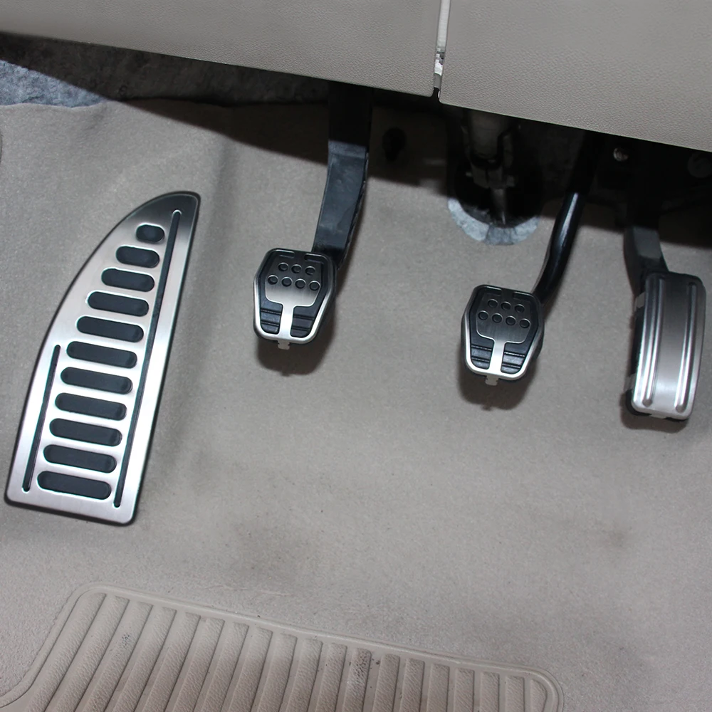 Stainless steel Car Pedal Pads Cover MT case For Ford Focus 2 MK2 3 4 MK3 MK4 Kuga Escape ST 2005-car pedals pedal cover stainless steel pedal cover
