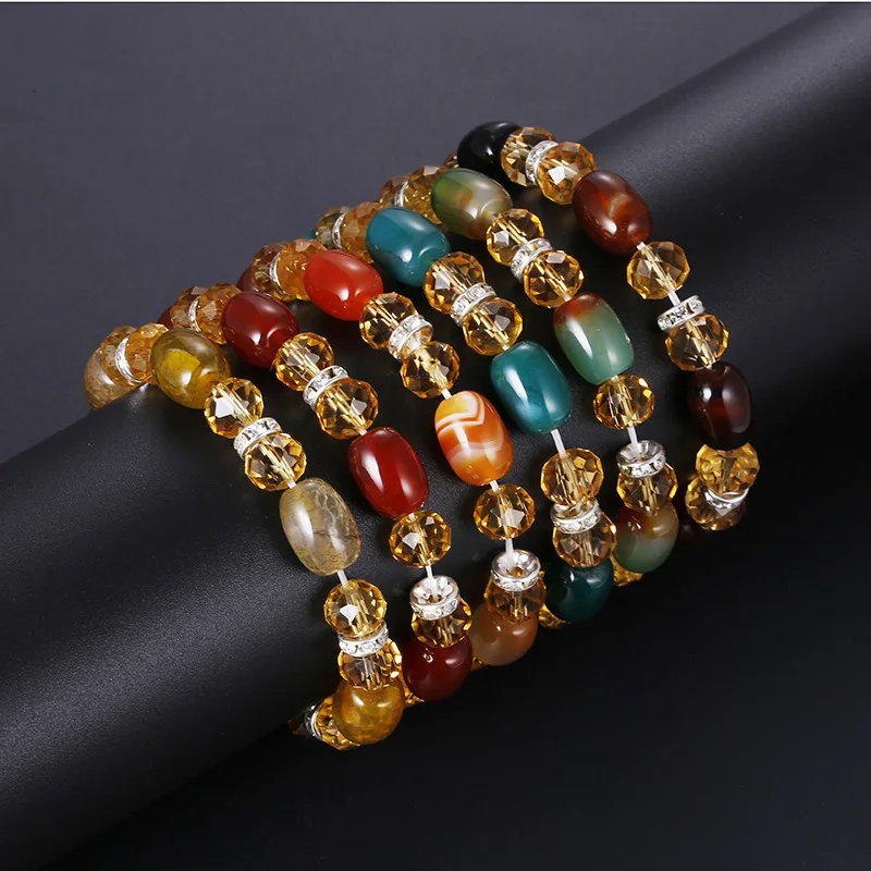 ELIfashion новинка корейский натуральный Longan стразы браслет для женщин модный