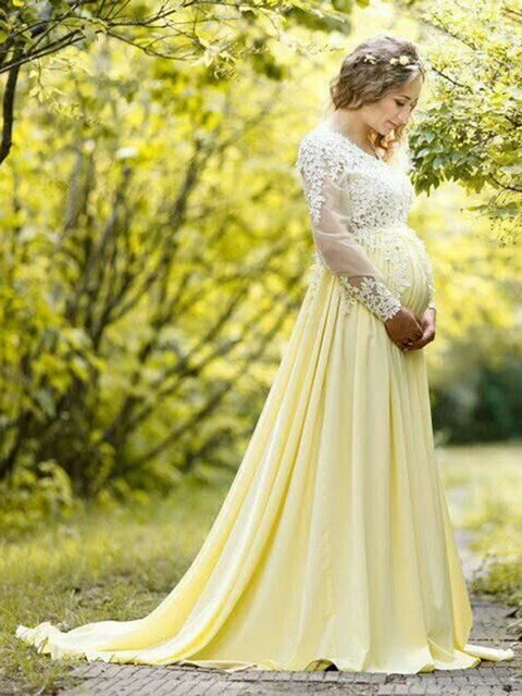 Baby shower white and gold dress Clearance