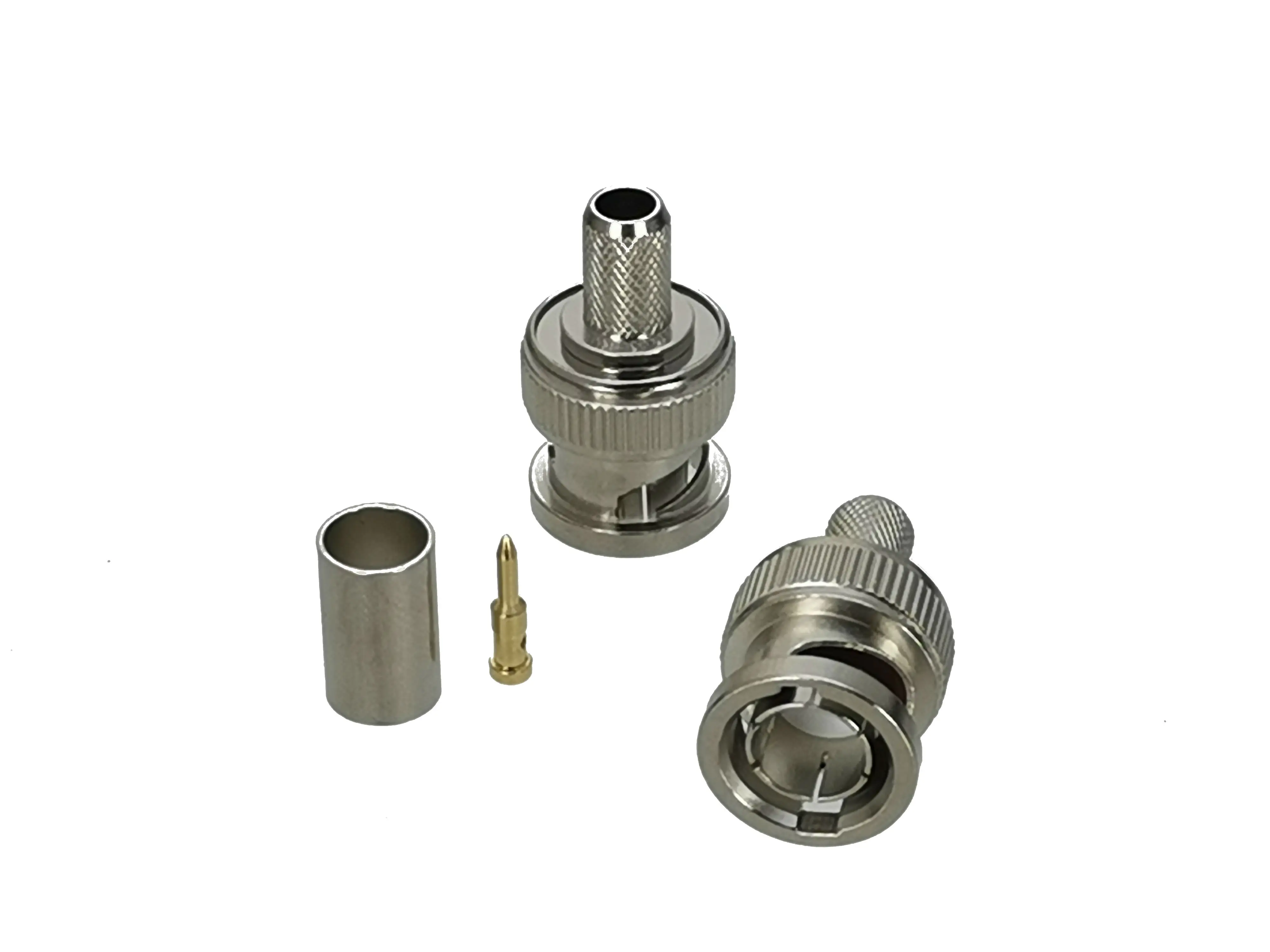 Коннектор BNC штепсельная вилка обжимной кабель RG8X RG 8X LMR240 75 Ом|cable connector crimp|cable