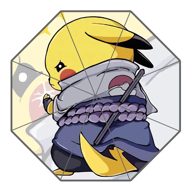 P# Pikachu Pokemon Зонт с индивидуальным принтом складной зонт от солнца и дождя для путешествий неавтоматический декоративный зонт высокого качества - Цвет: 20