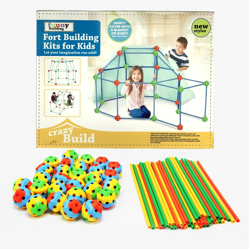 

Kids Construction Fort Building Kit Ultimate Forts Builder Gift Build Making Kits Toys For Boys And Girls DIY Building Castles