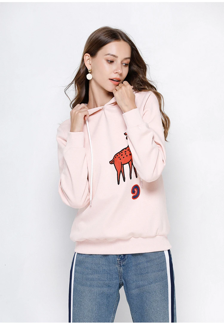 Осенне-зимние утепленные женские толстовки размера плюс 5xl 4xl 3xl 2xl Xl розовые повседневные пуловеры с капюшоном и длинным рукавом Топ Sudadera