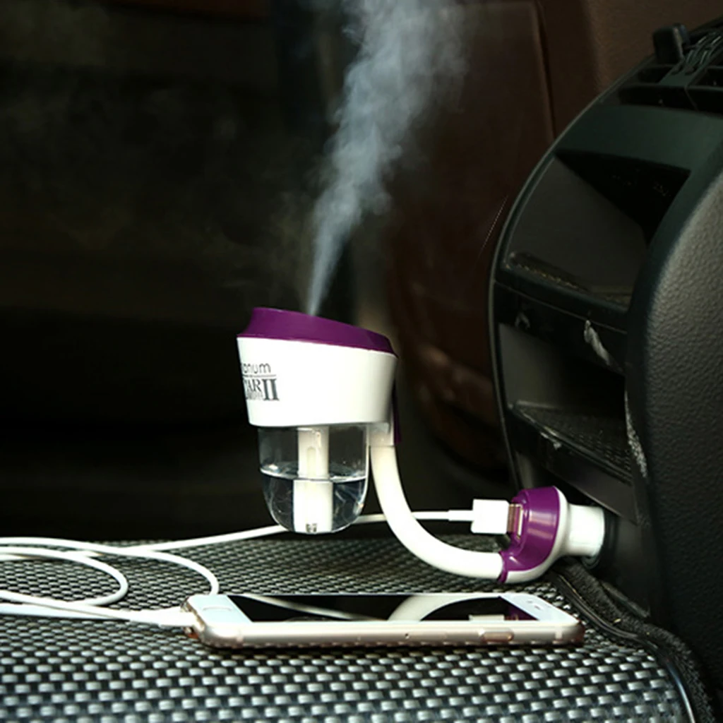 50ml Portable Car Aroma Diffuser Humidifier Aromatherapy Diffuser Purifier USB Essential Oil Aroma Anion Mist Maker 2019 New