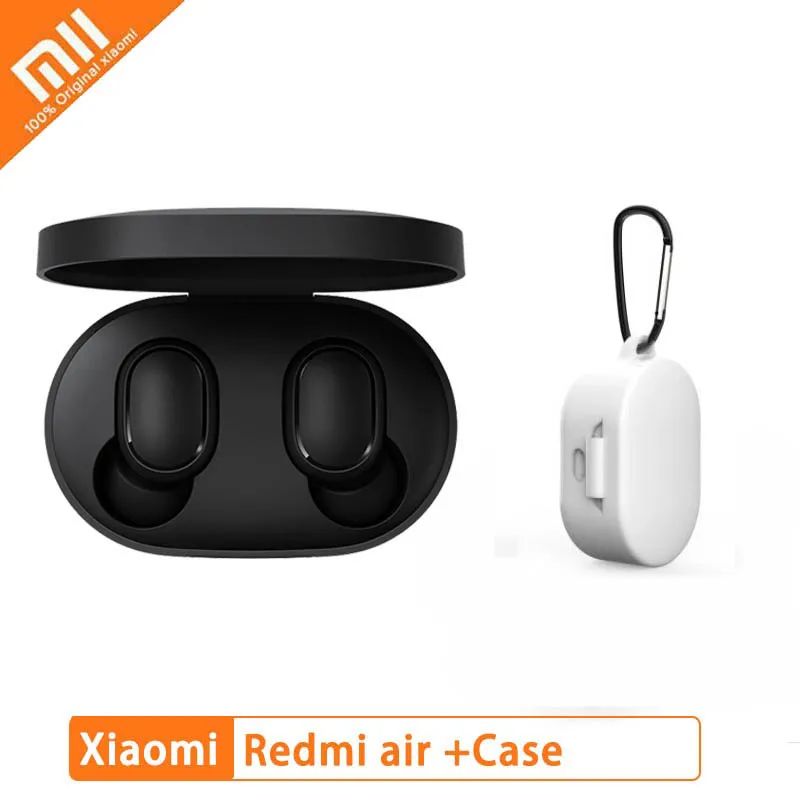 G White Case Xiaomi Redmi Airdots TWS Bluetooth 5,0 наушники стерео беспроводные активные шумоподавления с микрофоном свободные Наушники управление AI - Цвет: G White Case