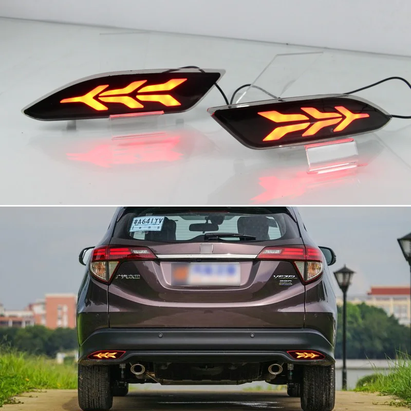 2 шт Автомобильный светодиодный задний бампер Противотуманные огни для Honda