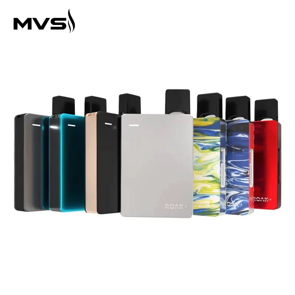 Myvapors vape pod myuz Roak Pod системы комплект 1000 мАч батарея с боковыми покрытие