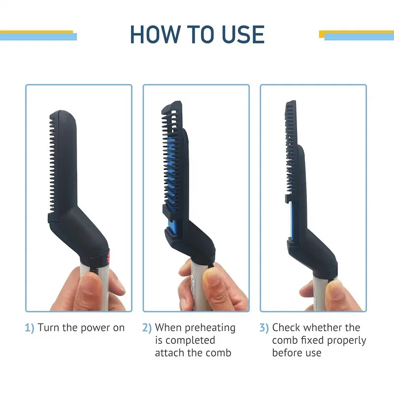 Upgraded Ionic Beard Straightening Comb Detangling Volumizing Styling Beard Straightening Brush for Men Portable Heating 1 Upgraded Ionic Beard Straightening Comb Detangling Volumizing Styling Beard Straightening Brush for Men Portable Heating 3