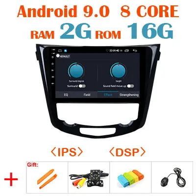 9.0 2G 16G DSP 64G Android 9,0 1280*720P Carplay gps радио для Nissan X-Trail 3 T32 2013- Qashqai J10 J11 Навигация стерео без DVD головного устройства - Цвет: 9.0 2G 16G DSP