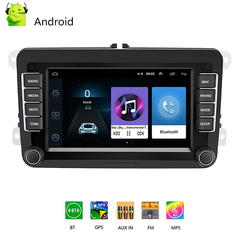Автомагнитола 2 Din 7 дюймов HD GPS mp5 плеер Авторадио с TFT сенсорным экраном Canbus в