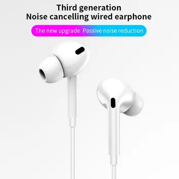

New air pro 3 headphones wired with mic sport 3.5mm No bluetooth earphone Airpodding headset gamer for Samsung Xiaomi Mi 9 Huawe