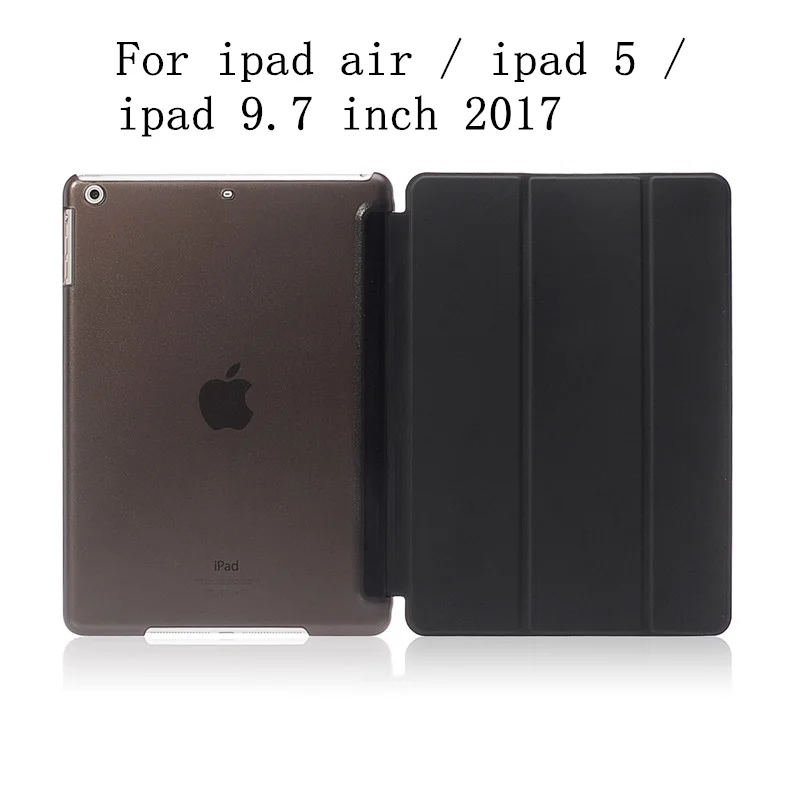 For ipad air black Роскошный модный чехол для Apple Ipad Air 9,7 дюймов IPad 5 Ipad 5 Smart PU кожаный флип планшет противоударный чехол с подставкой Чехол Coque - Цвет: For ipad air black