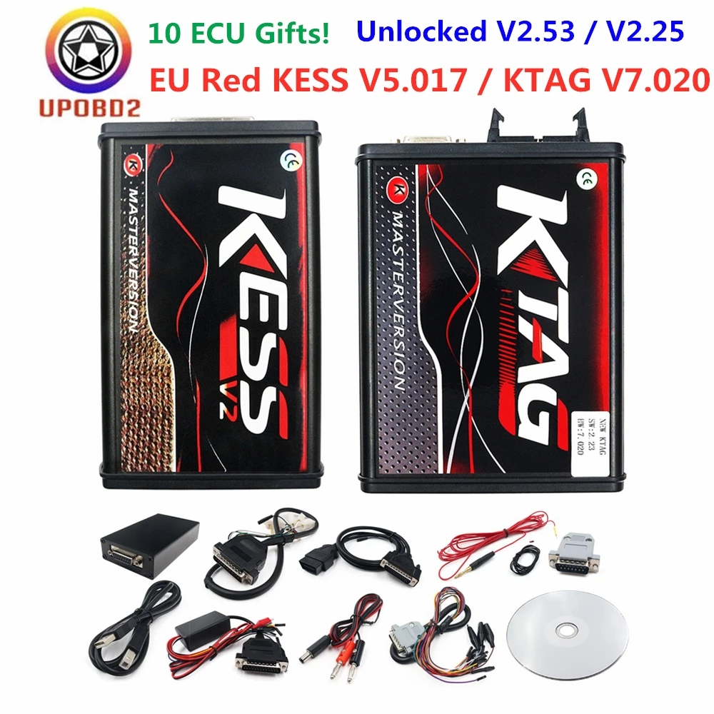 Онлайн Kess V2 V2.53 KTAG V7.020 V2.25 ECU программист Без маркера OBD2 менеджер Тюнинг Комплект KESS V5.017 Fgtech 0475 BDM РАМА грузовика