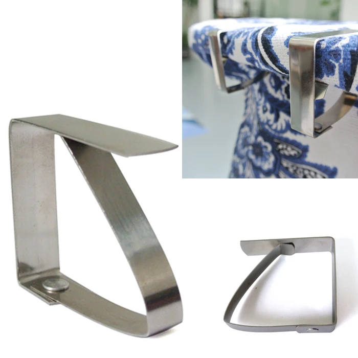 

Cloth Cover Clamp Tablecloth Clip Map Table Holder Stainless Steel Party Prom Useful Home &Amp; Garden