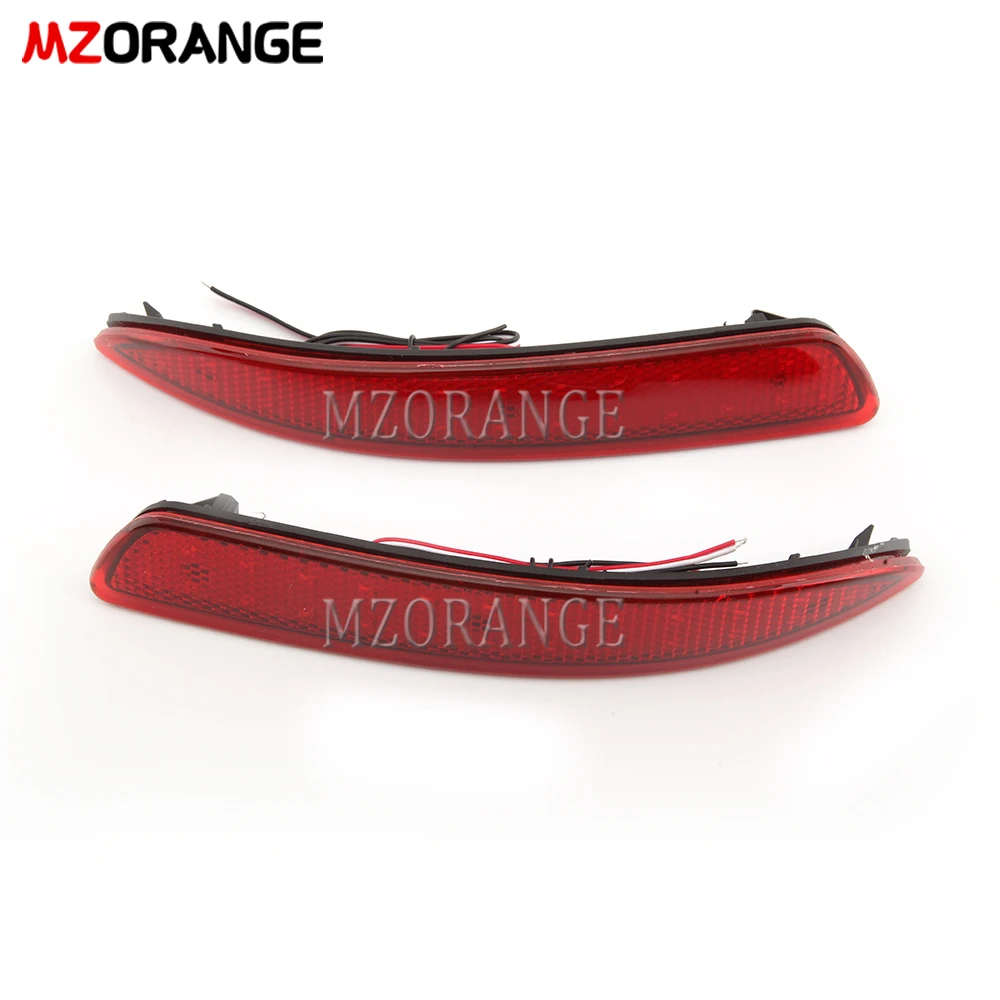 MZORANGE 1 пара красный объектив красный светодиодный задний бампер отражатель светильник подходит для E70 E71 X5 X6 07-13
