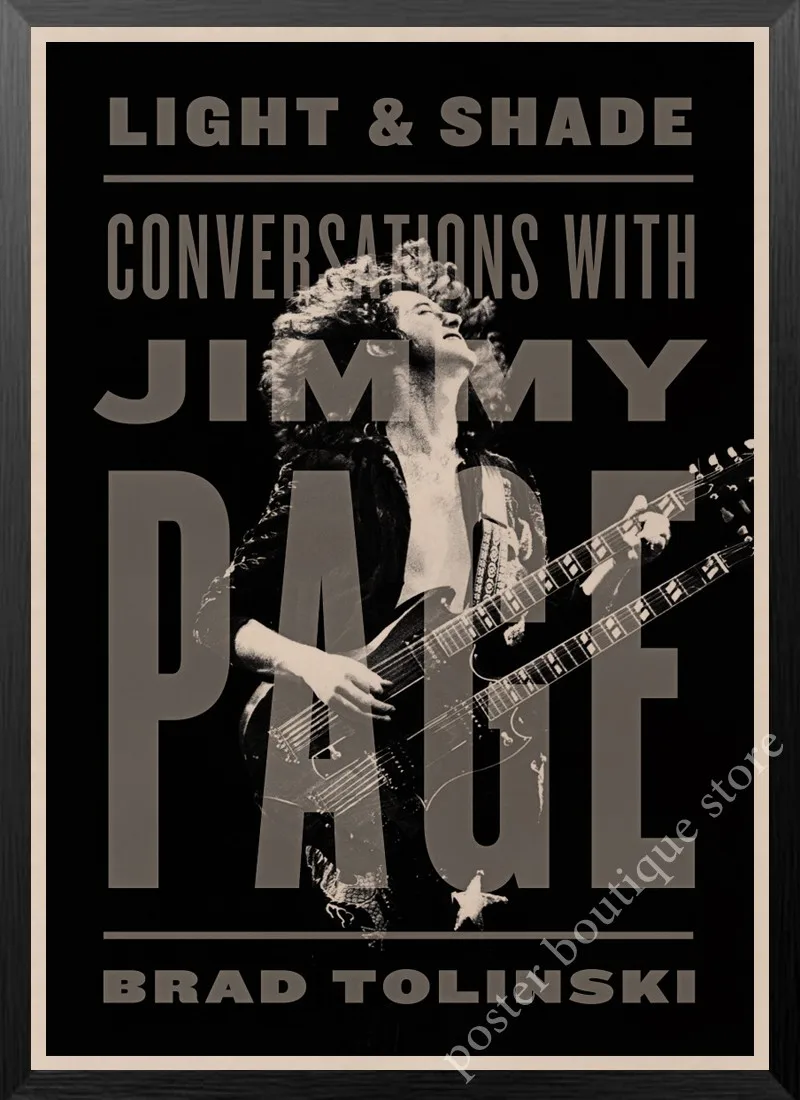 Led Zeppelin рок-н-РОЛ постер, Jimmy страница, Роберт Плант винтажные наклейки домашний Декор наклейки на стену девять процентов/3 - Цвет: 7