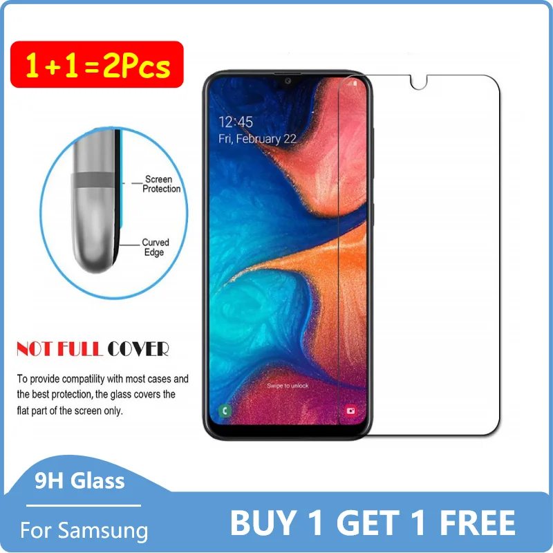 

BUY-1-GET-1-FREE 2.5D Clear Tempered Glass For Samsung Galaxy M10 20 M30 40 M10S M30S M21 M31 9H Screen Protector
