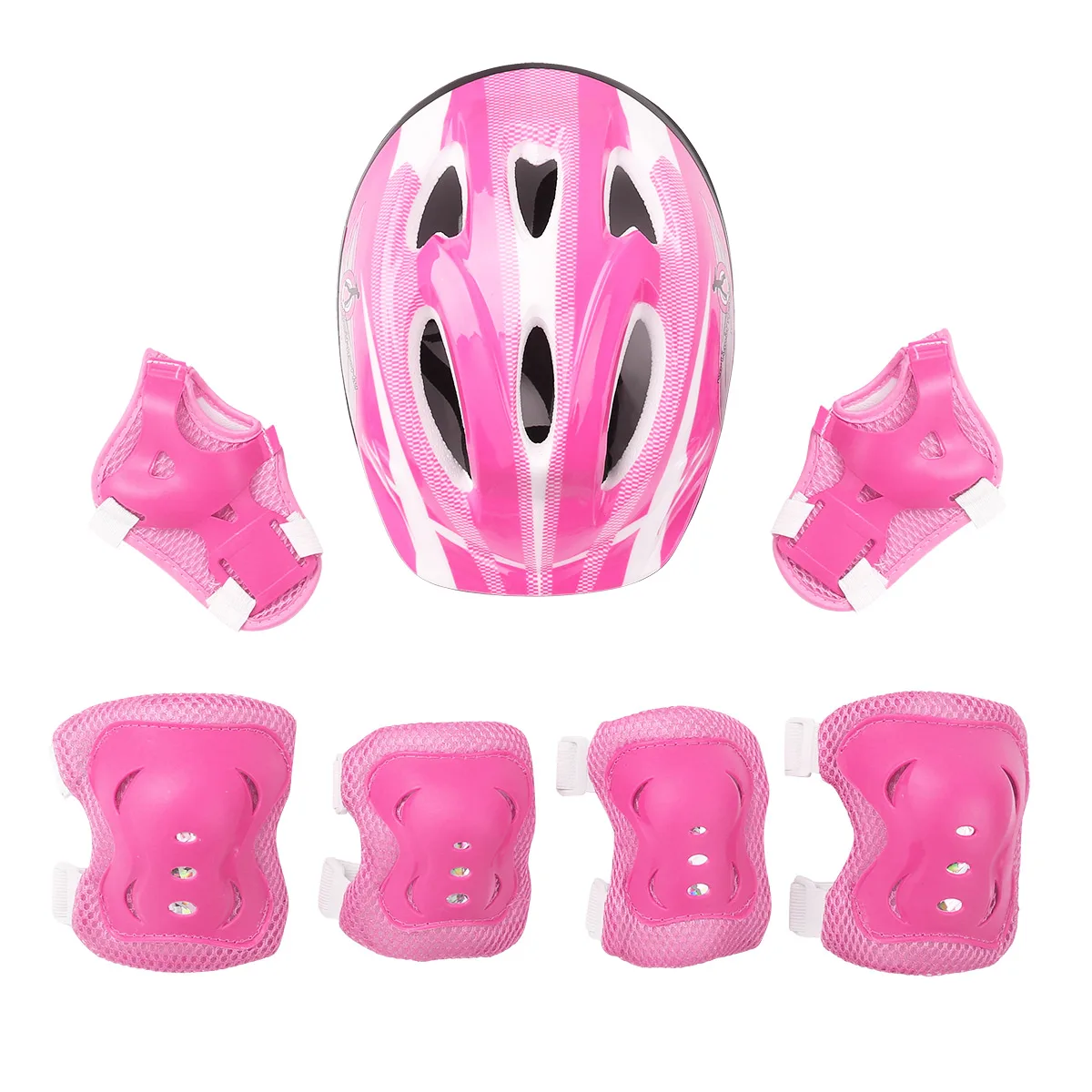 Details about   7Pcs Protective Gear Helmet Elbow Knee Pads Adult Kids Cycling Skate Skateboard 