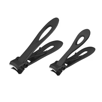 

Stainless Steel Large Mouth Nail Clipper Set Nail Clippers Creative Flat Mouth Nail Clipper Two-Piece Set