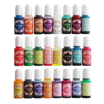 

24 Colors Epoxy Resin Pigment Liquid Resin Colorant Pigment Kit Jewelry Making 83XF