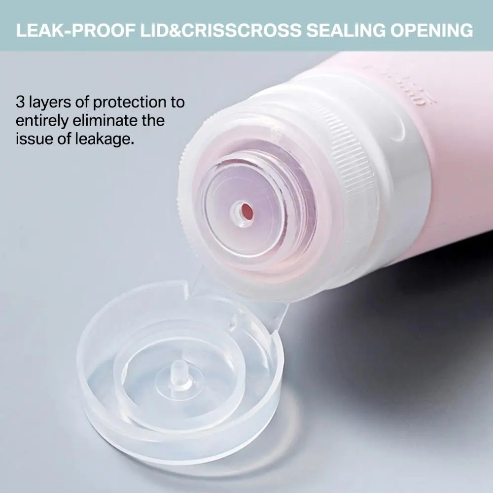3 шт. 60/90 мл силиконовая многоразовая бутылка для путешествий шампуня лосьона
