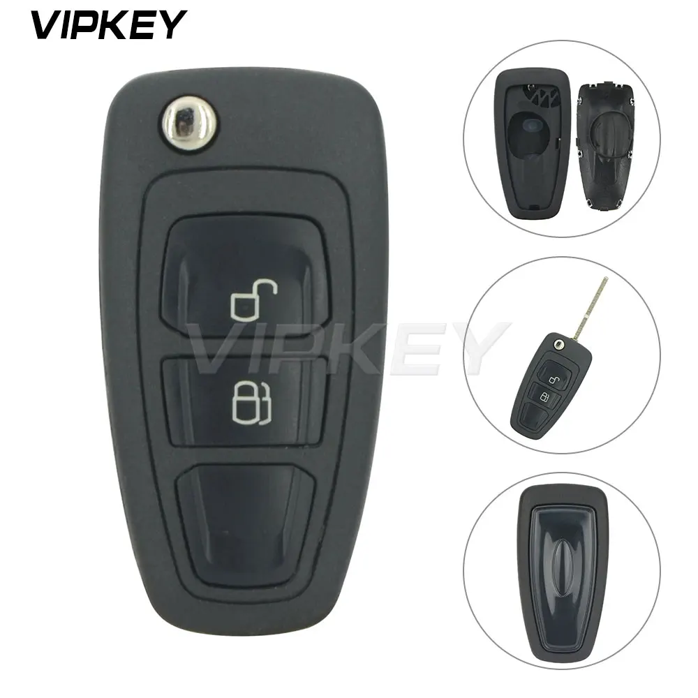 Remotekey 5WK50165 2 Button 434mhz FSK 4D63 Chip 80bit HU101 Blade For Ford Ranger 2011 2012 2013 2014 2015 Folding Key