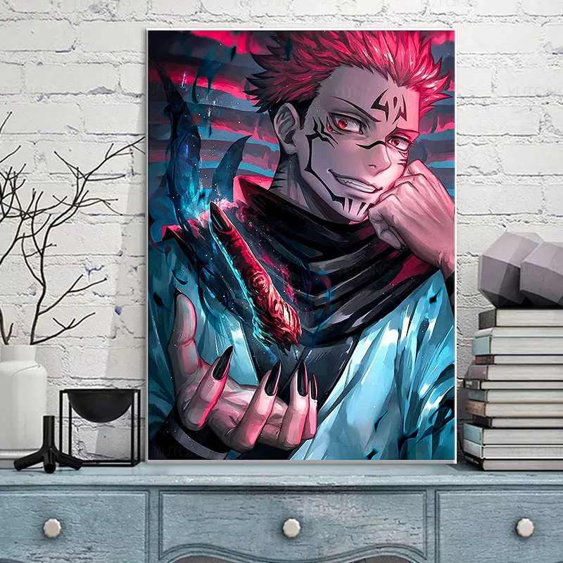Ryomen Sukuna Anime Posters, Jujutsu Kaimmense Wall Decor, High Quality  Canvas Painting, Wall Art Picture, Room Decor, Home Deco - AliExpress