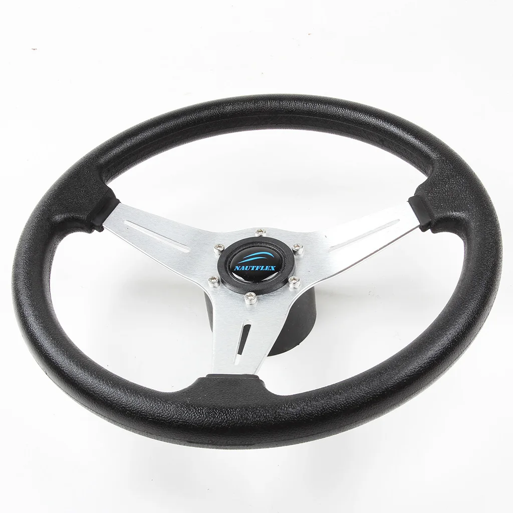 Boat Steering wheel W/ Adapter 3 spoke boats with a 3/4