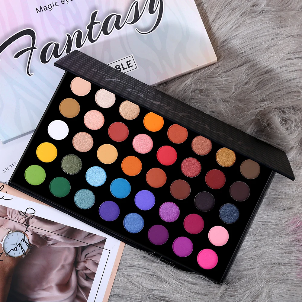 Changeable 39 Colorful Shimmer Matte Artist Eyeshadow Palette Silky Pigmented Eye Shadow Powder Makeup Natural Nude Eyelids