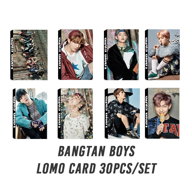 

30pcs/set Fashion kpop bangtan boys photocard HD high quality album photo card bangtan boys kpop Blood Sweat Tears album