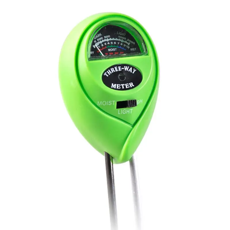 3 In 1 Digital Soil Moisture Meter Analysis PH Tester Garden Hygrometer Light Detector Acidity Moisture Meter
