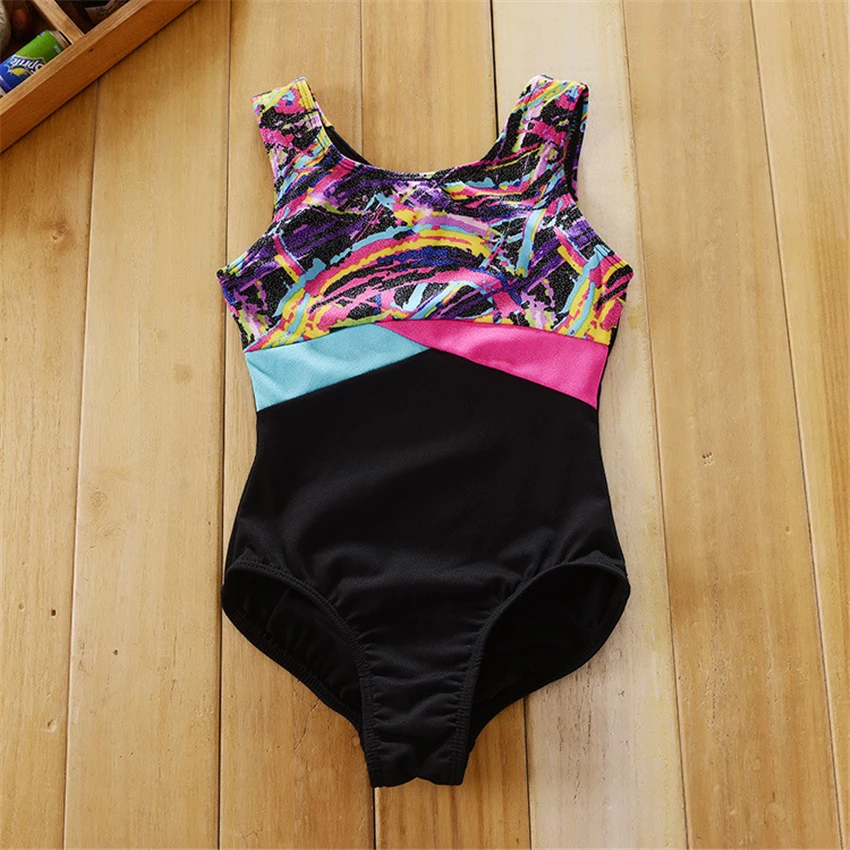 Детское балетное танцевальное боди 8 цветов гимнастическое трико для девочек