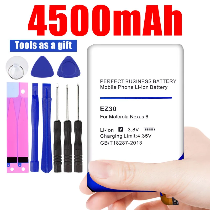 Аккумулятор 4500 мАч EZ30 для сотового телефона Motorola Nexus 6 Google Battery XT1115 XT1110 Nexus6 |