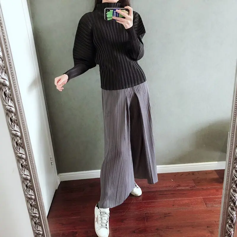 Pleated main line series MIYAKE pleated tshirt