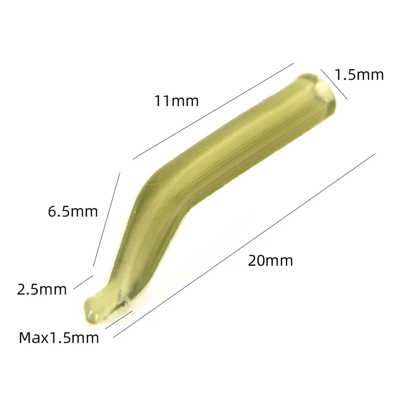 Fishing Accessories 50Pcs/Lot Carp Fishing Hook Sleeve Hair Rig Line Aligner Soft Anti Tangle