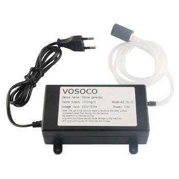 

220V 1000mg Portable Ozone Generator Water Air Sterilize Purifier Cleaner Treatment Fruit Vegetable Meat Disinfection Ozonizer