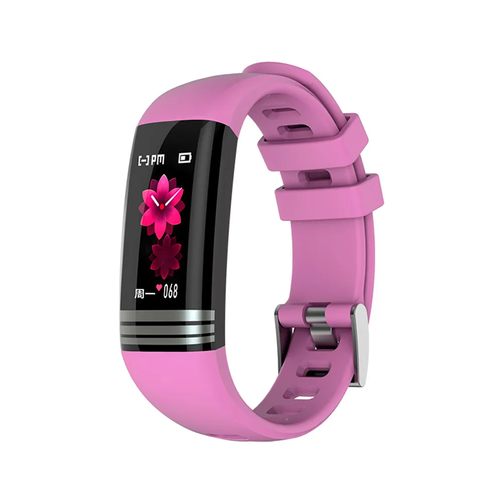 pink G26S Pro Bluetooth умный Браслет пульсометр кровяное давление монитор здоровья умный Спортивный Браслет фитнес-трекер 0,96 дюймов - Цвет: pink