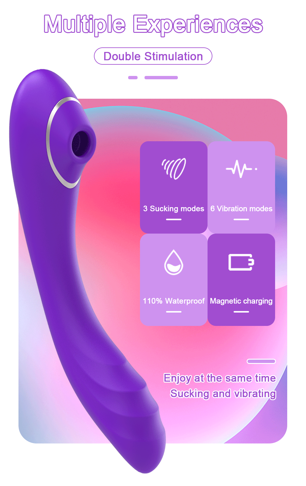 Vibratore clitorideo e stimolatore punto g potente per donna_voghion.com