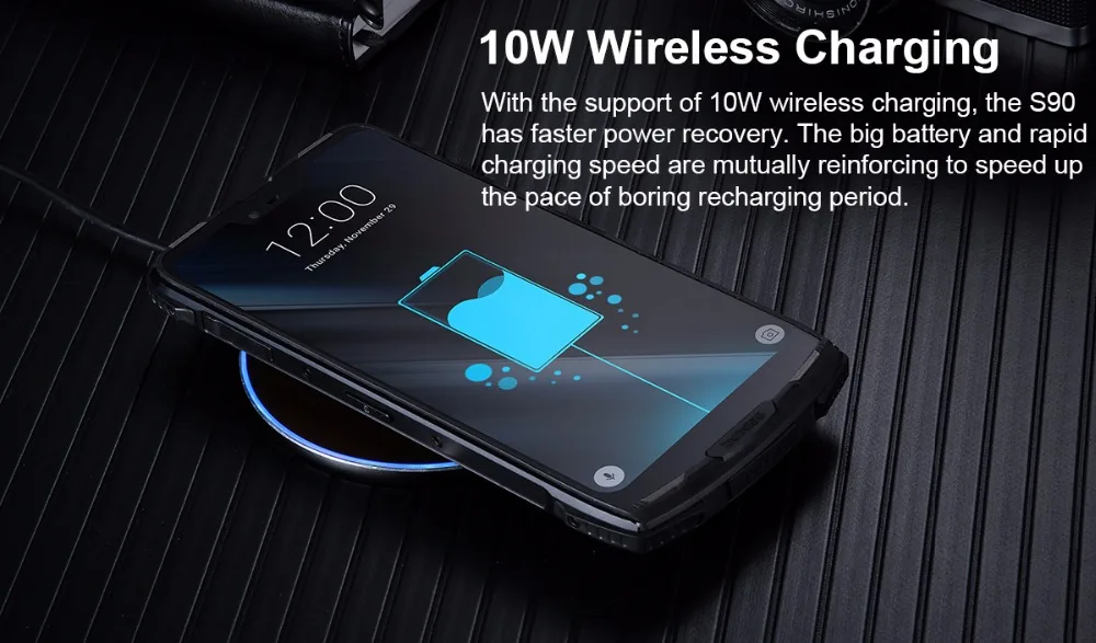 Смартфон DOOGEE S90 защищенный IP68/IP69K 6 18 дюйма 19:9 5050 мА · ч + 128 ГБ Android 8 1 NFC|Смартфоны| |