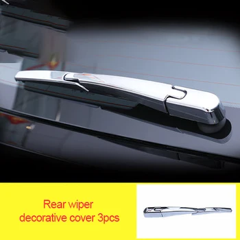 

For Peugeot 5008 ABS chrome Rear wiper decorative cover 3pcs