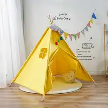 1,6 м большая детская вигвама индийская палатка игрушечная палатка для ребенка кукольный домик детские палатки детская комната принцесса малыш Teepees
