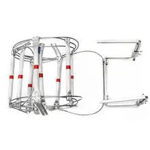 4 метровая складная лестница для побега пожаробезопасная скала 2 история окна аварийное Выживание пожарная инспекционная веревка бегунок безопасность