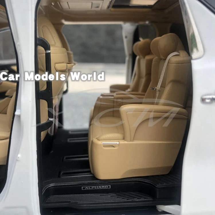 Литая под давлением модель автомобиля для KengFai Alphard RHD HK версии 1:18(белый)+ маленький подарок