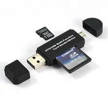 Lecteur de cartes Flash intelligent USB 2.0 /Micro USB SD/TF, adaptateur de carte U disque, accessoires pour ordinateur portable