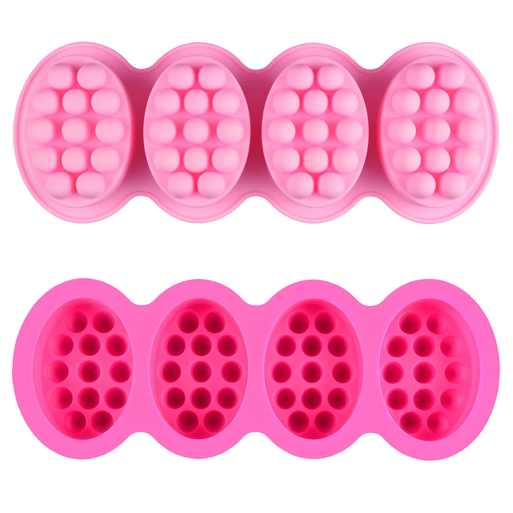

2 silicone massage stick molds 4 4.5 ounce soap mold DIY soap making, chocolate making, Random Color(2 per pack)