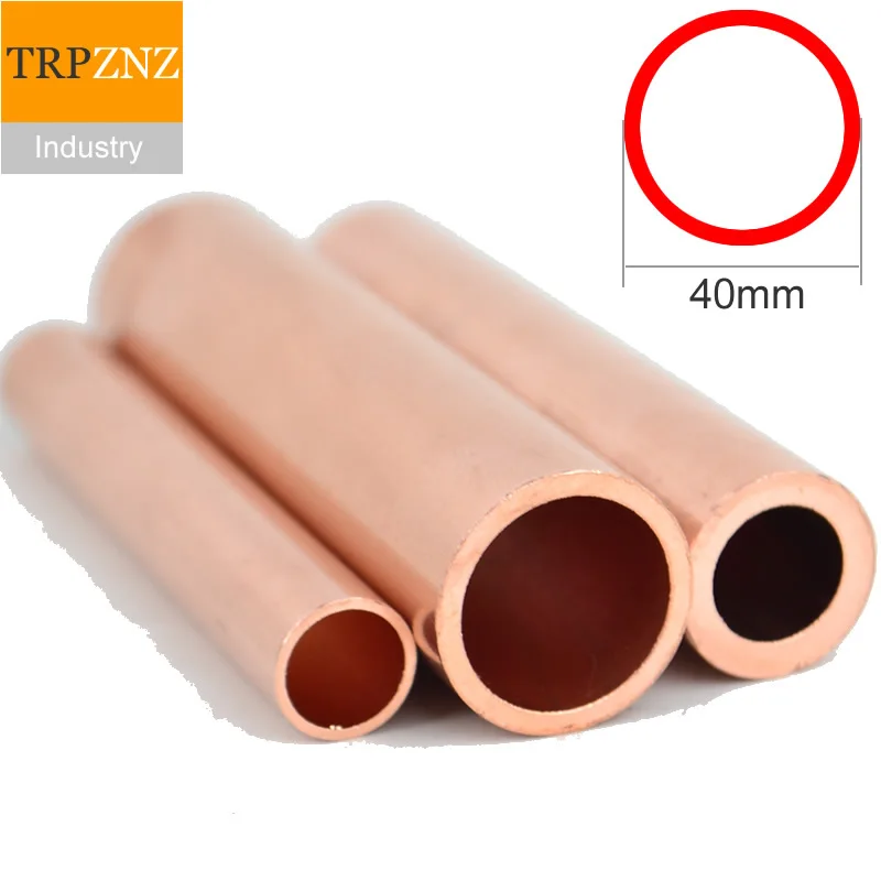 T2 copper pipe tube,OD40,outer diameter 40mm, inner 37mm 36mm,copper pipe,Capillary Hollow copper tube Factory outlets afbeelding