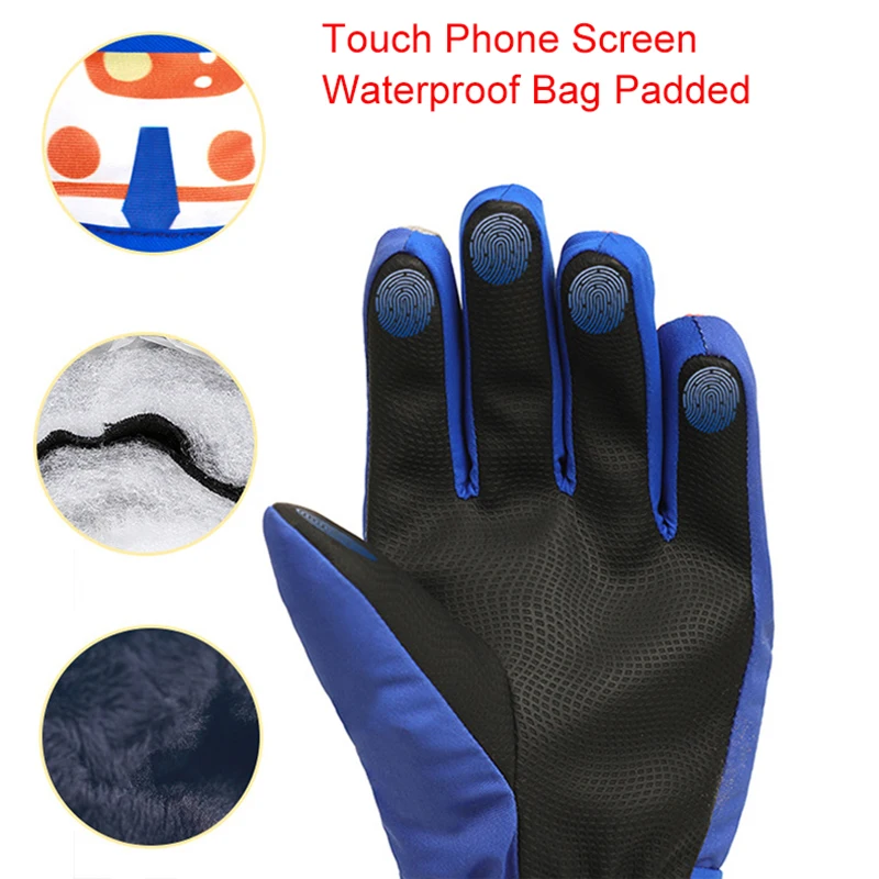 Gants de neige isolés pour enfants mignons avec ficelle pour temps froid -  AliExpress