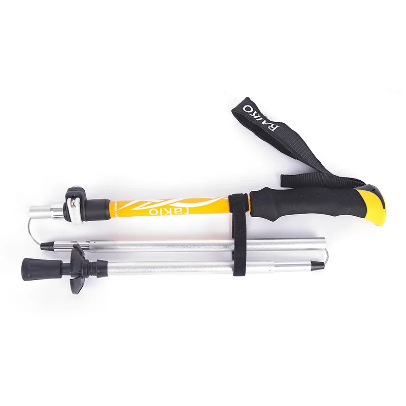 

Outdoor Portable Folding Wand Crutches Aluminium Alloy Alpenstock Crutches Hiking deng shan bang Manufacturers Direct Selling