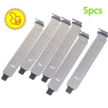 

5pcs/lot Dustproof Black Hard Steel PCI Slot Covers Bracket w/ Screws, Full Profile Expansion Dust Filter Blanking Plate for PCI